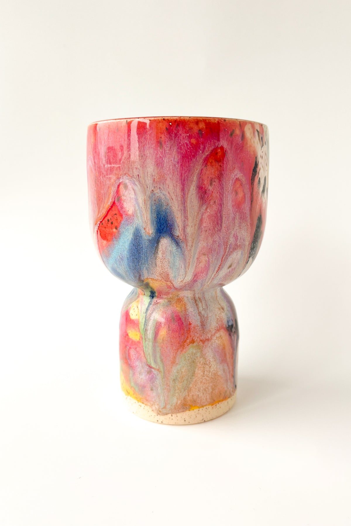 rainbow glaze goblet no.7
