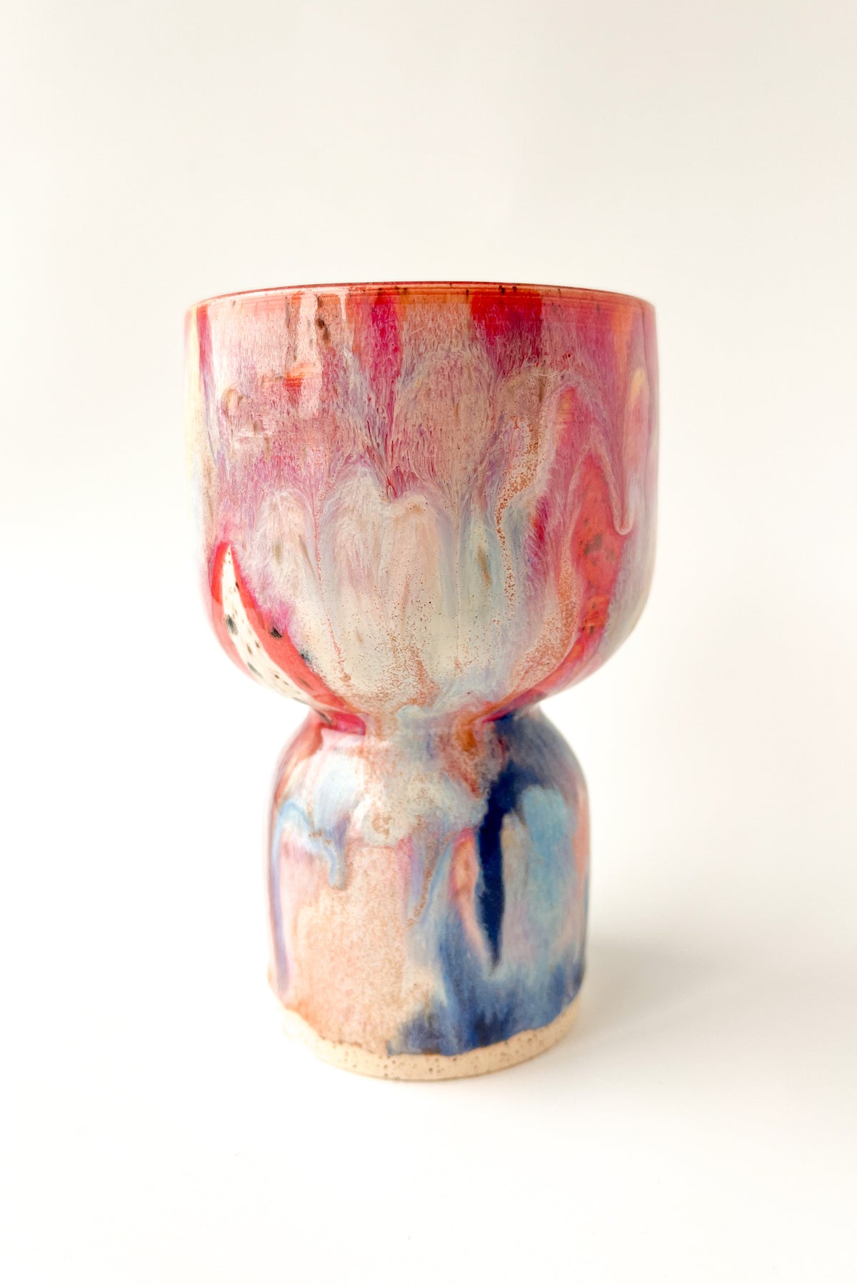 rainbow glaze goblet no.8