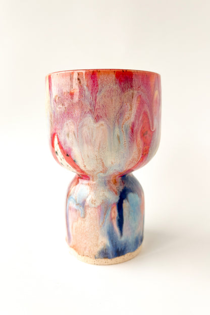 rainbow glaze goblet no.8