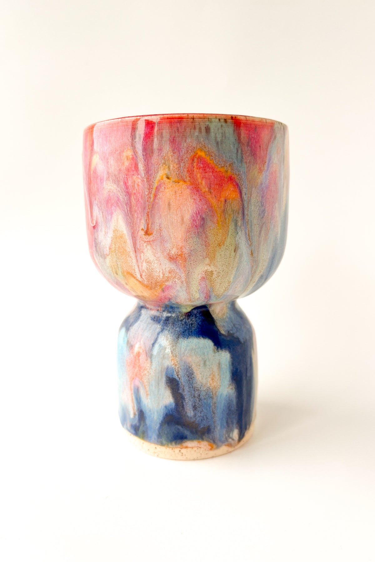 rainbow glaze goblet no.8