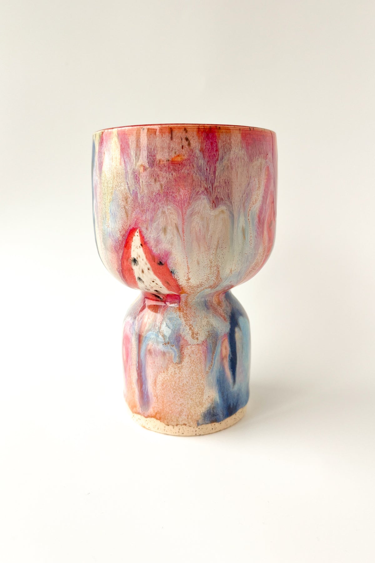 rainbow glaze goblet no.8