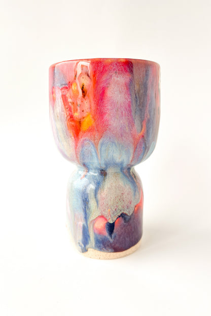 rainbow glaze goblet no.9