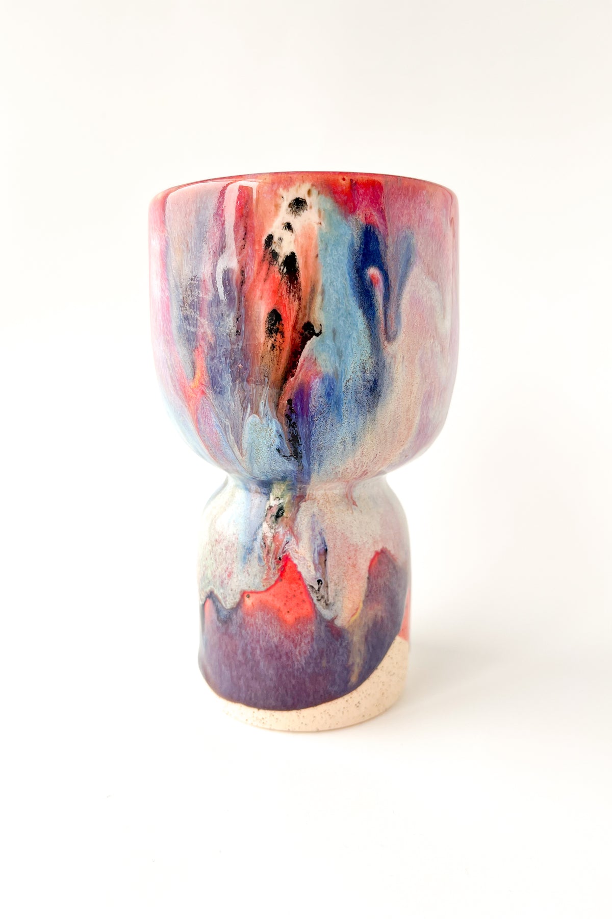 rainbow glaze goblet no.9