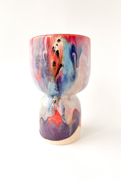rainbow glaze goblet no.9
