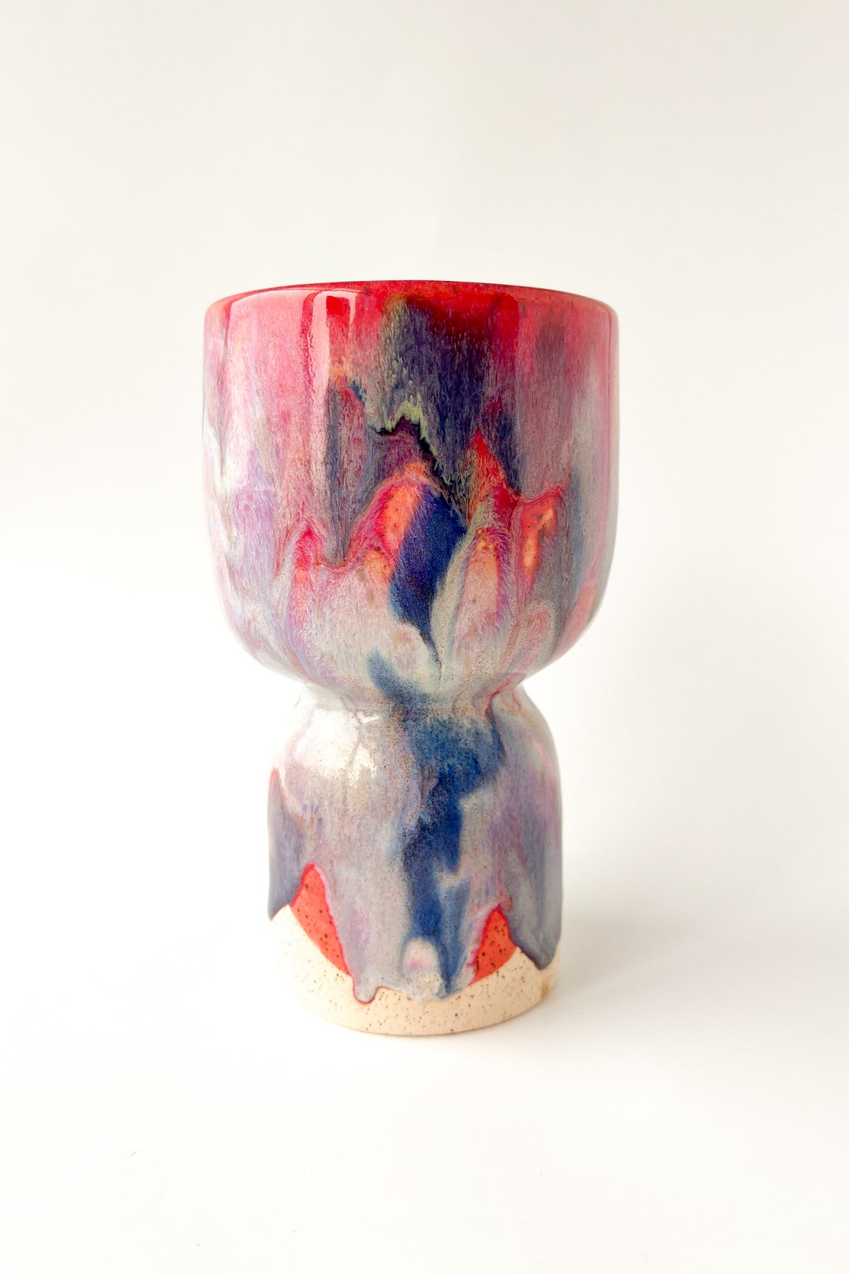 rainbow glaze goblet no.9