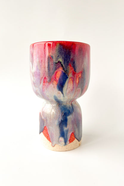 rainbow glaze goblet no.9