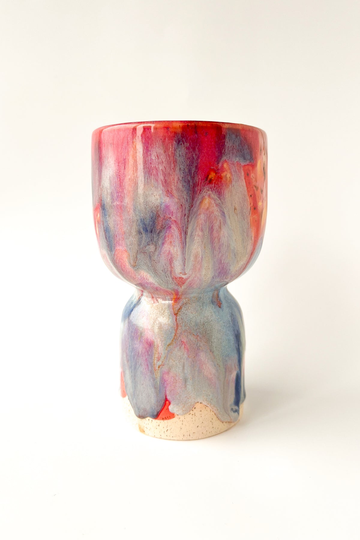 rainbow glaze goblet no.9