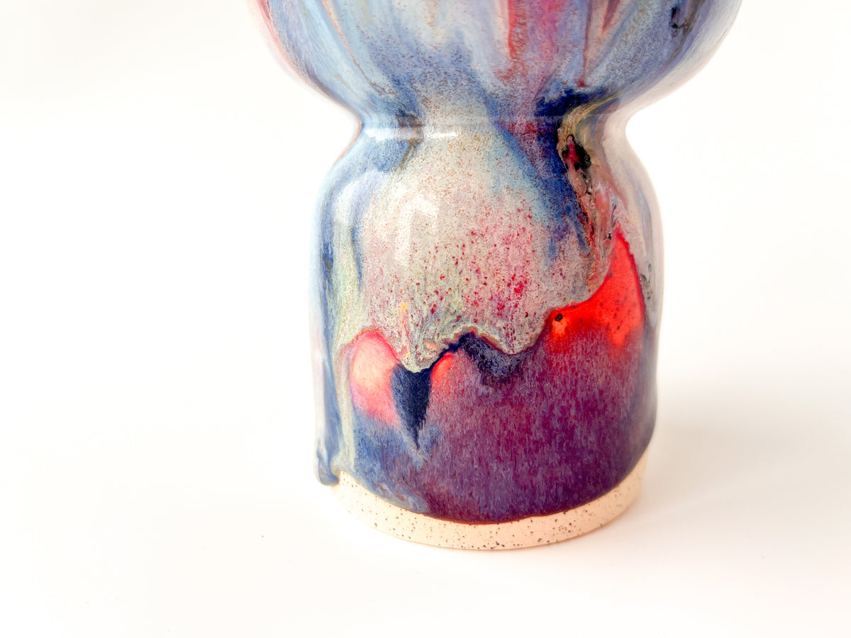 rainbow glaze goblet no.9