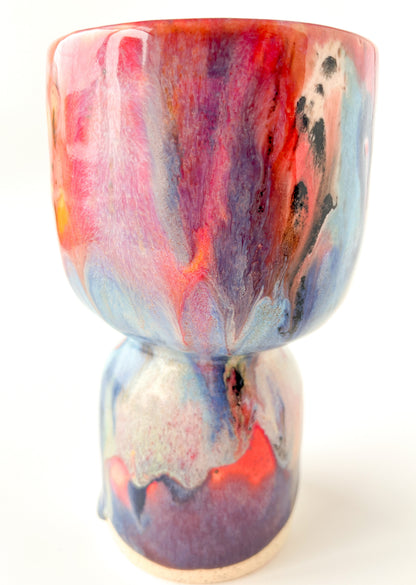 rainbow glaze goblet no.9