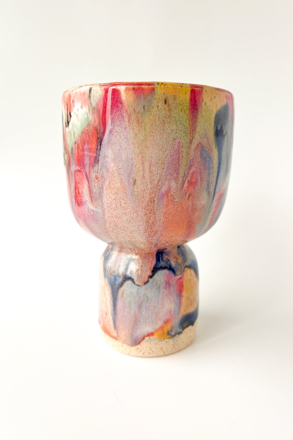 rainbow glaze goblet no.10