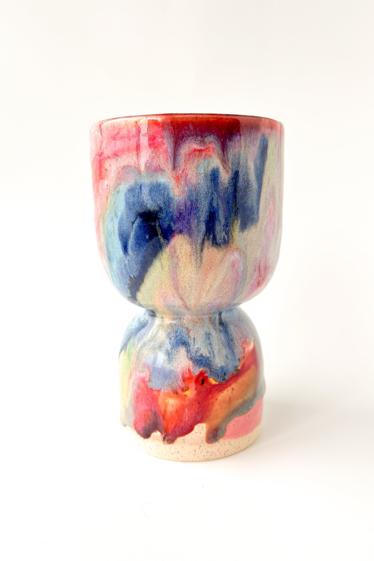 rainbow glaze goblet no.13