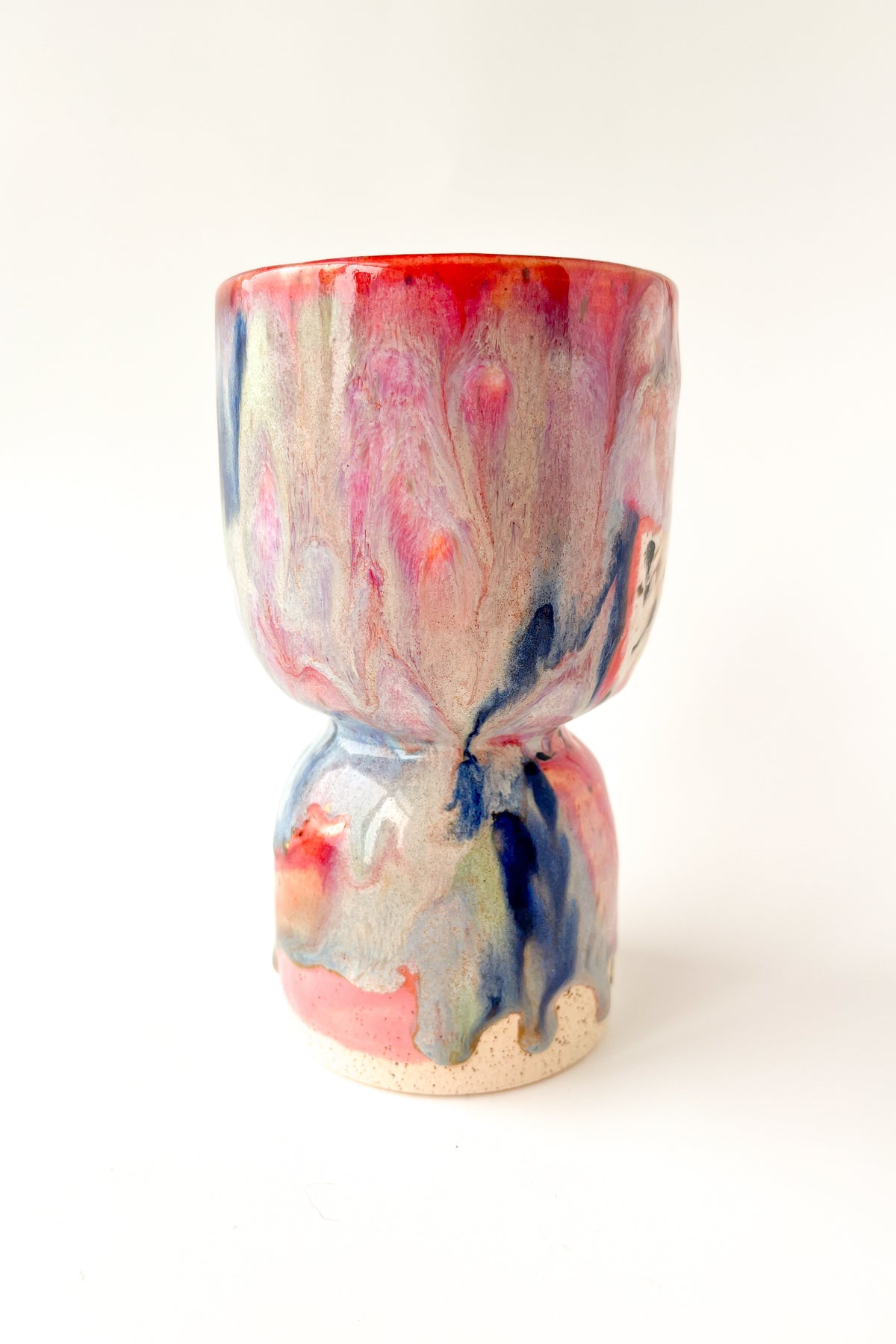 rainbow glaze goblet no.13