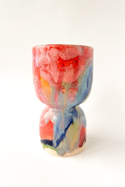 rainbow glaze goblet no.13