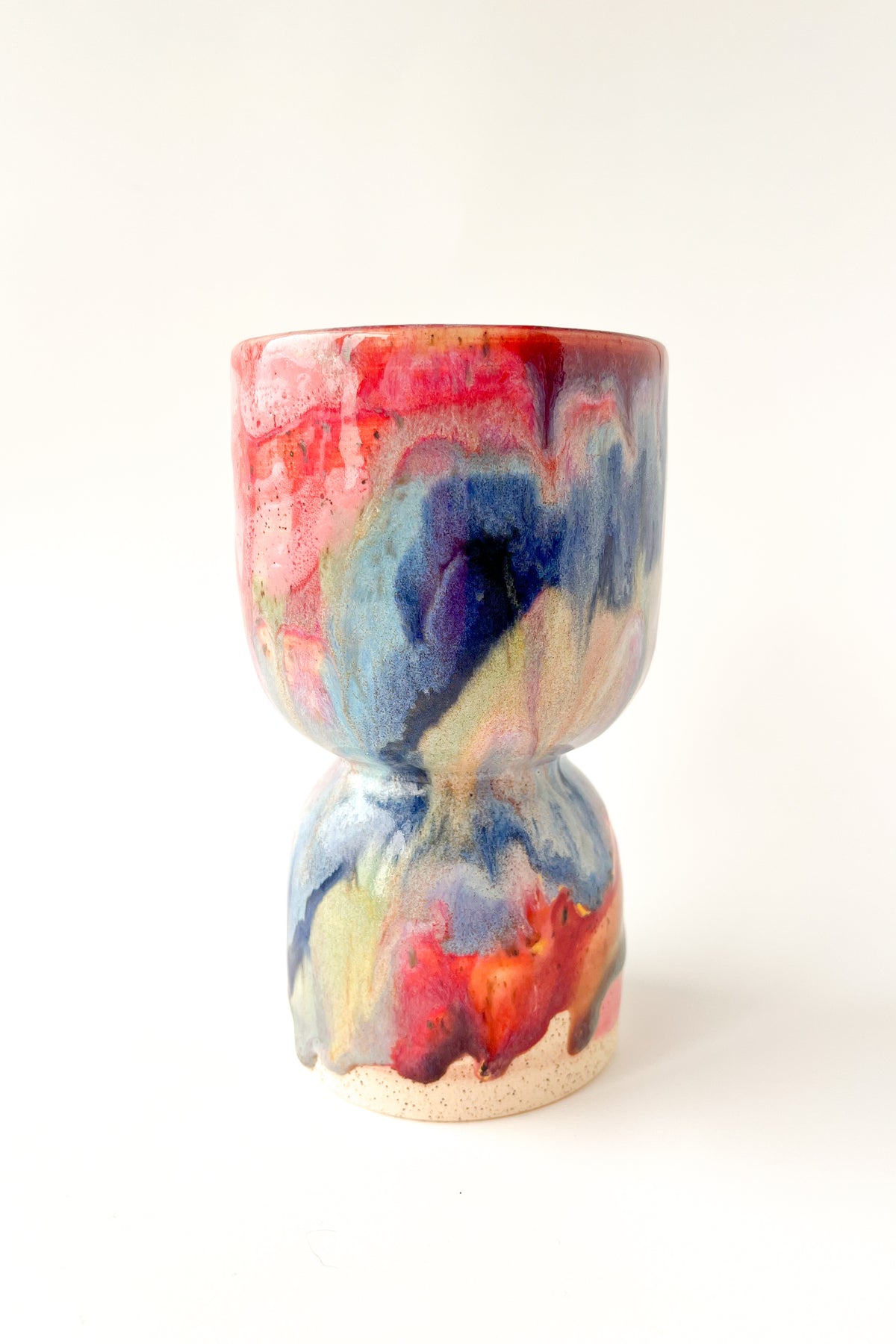 rainbow glaze goblet no.13