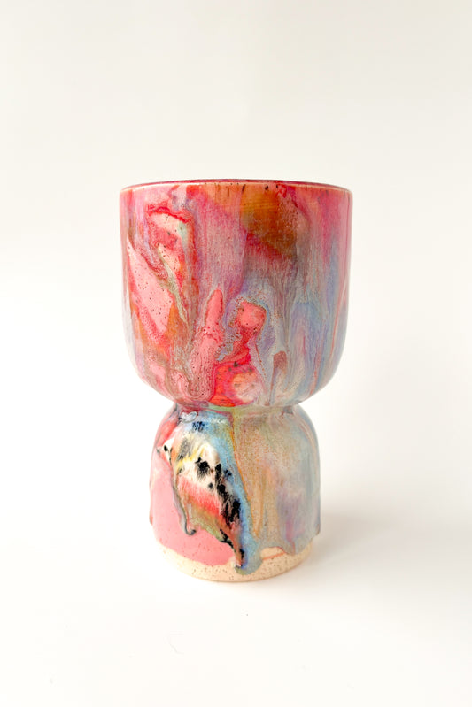 rainbow glaze goblet no.14