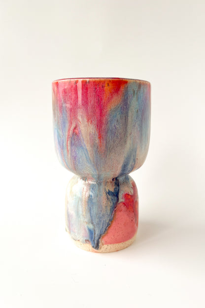 rainbow glaze goblet no.14