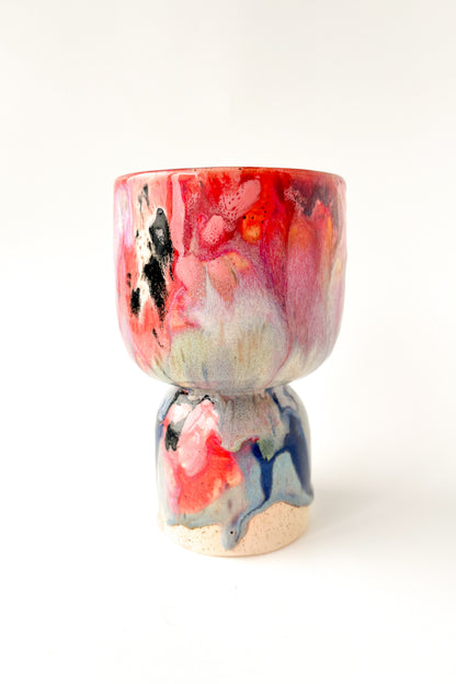rainbow glaze goblet no.15