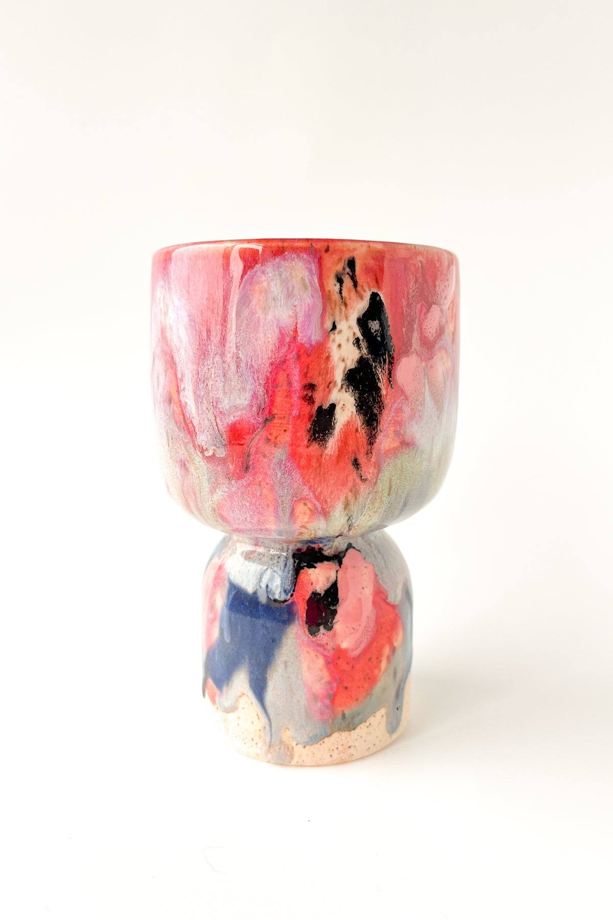 rainbow glaze goblet no.15