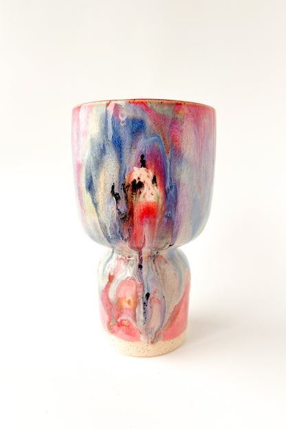 rainbow glaze goblet no.16