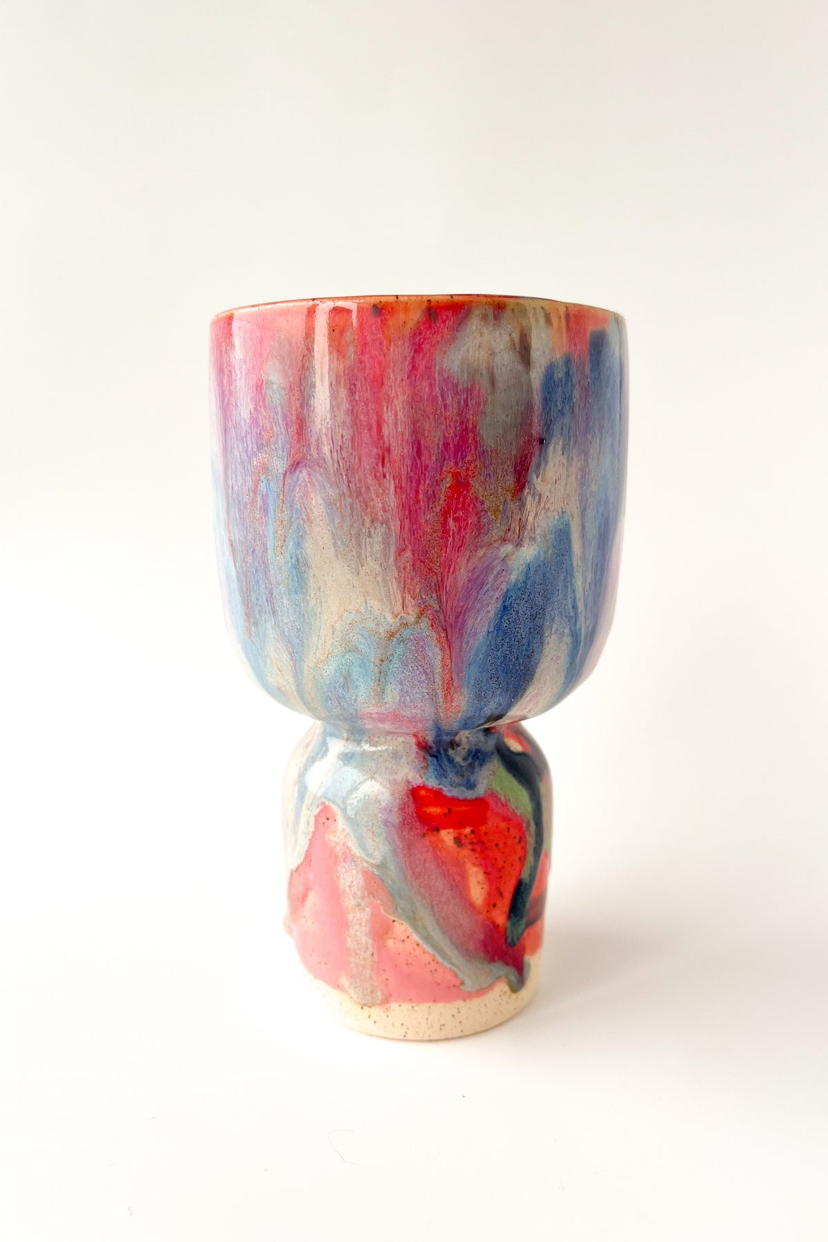 rainbow glaze goblet no.16