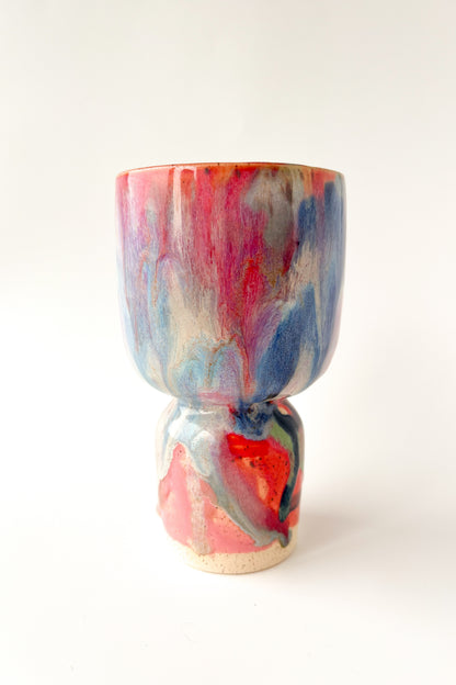 rainbow glaze goblet no.16