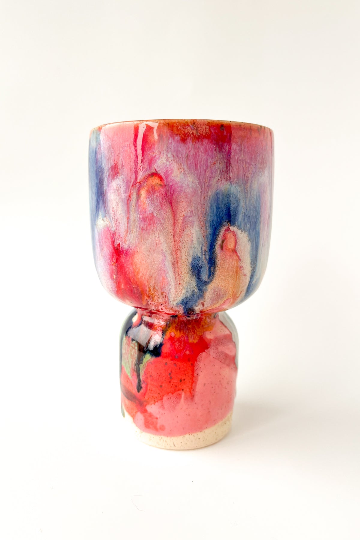 rainbow glaze goblet no.16