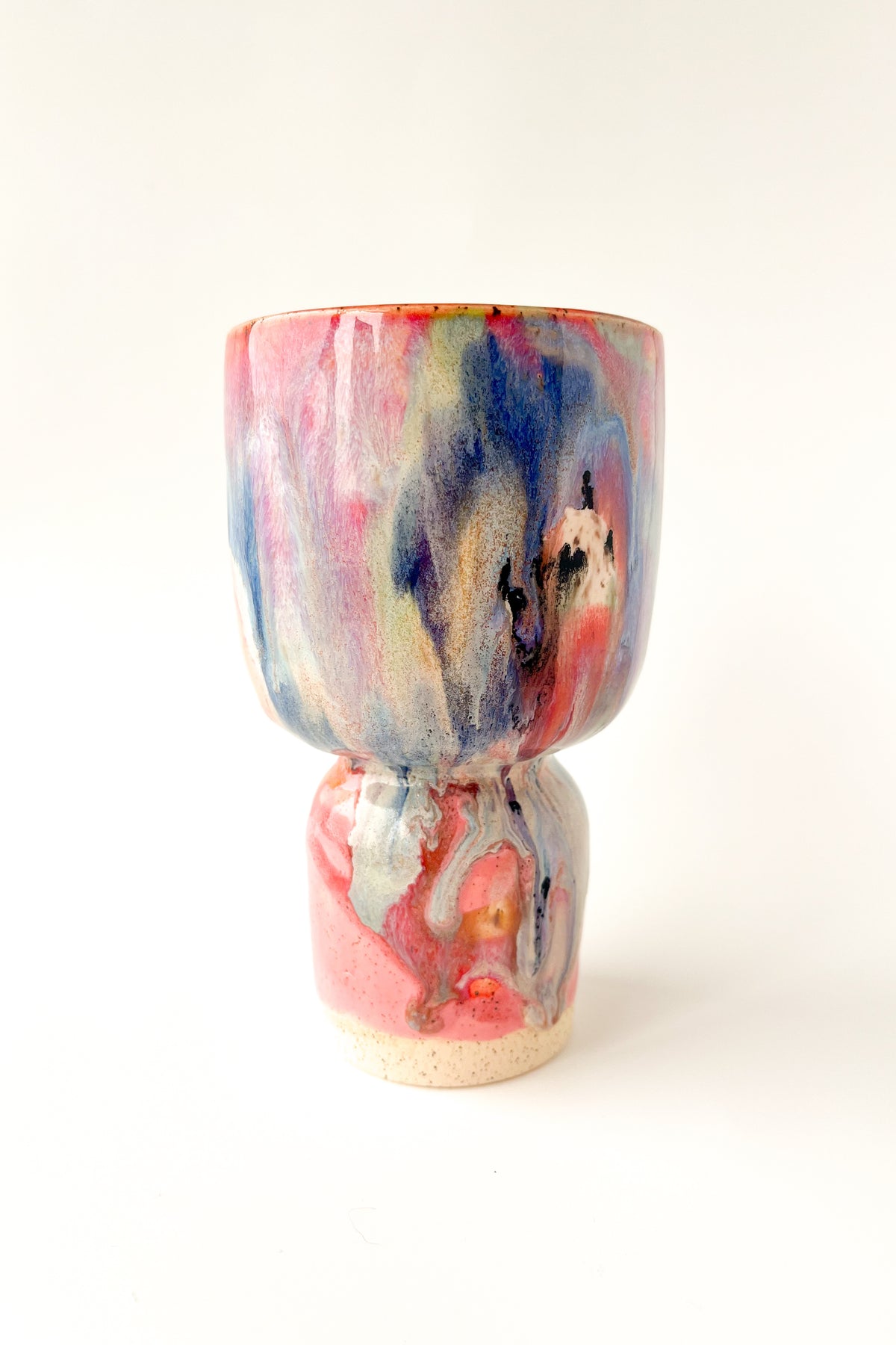 rainbow glaze goblet no.16