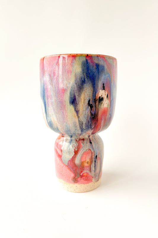 rainbow glaze goblet no.16