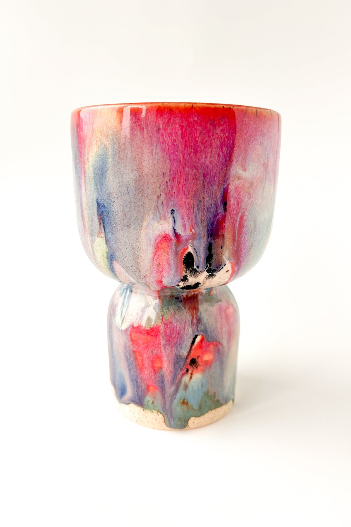 rainbow glaze goblet no.17