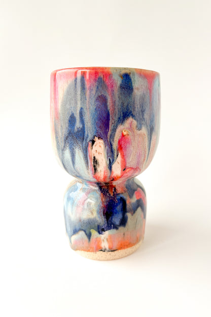 rainbow glaze goblet no.18