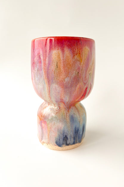 rainbow glaze goblet no.18