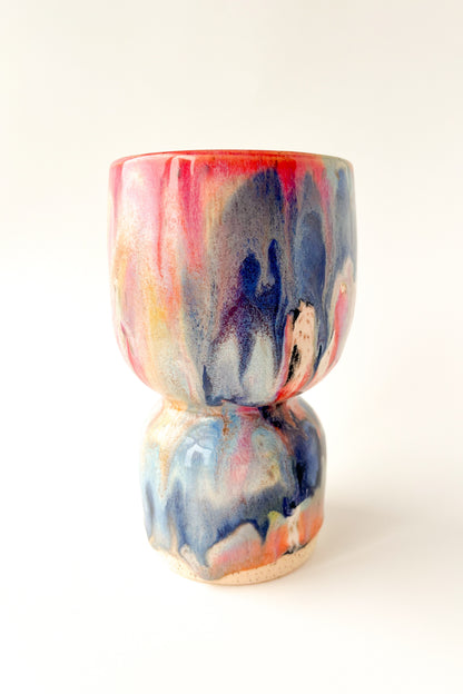 rainbow glaze goblet no.18