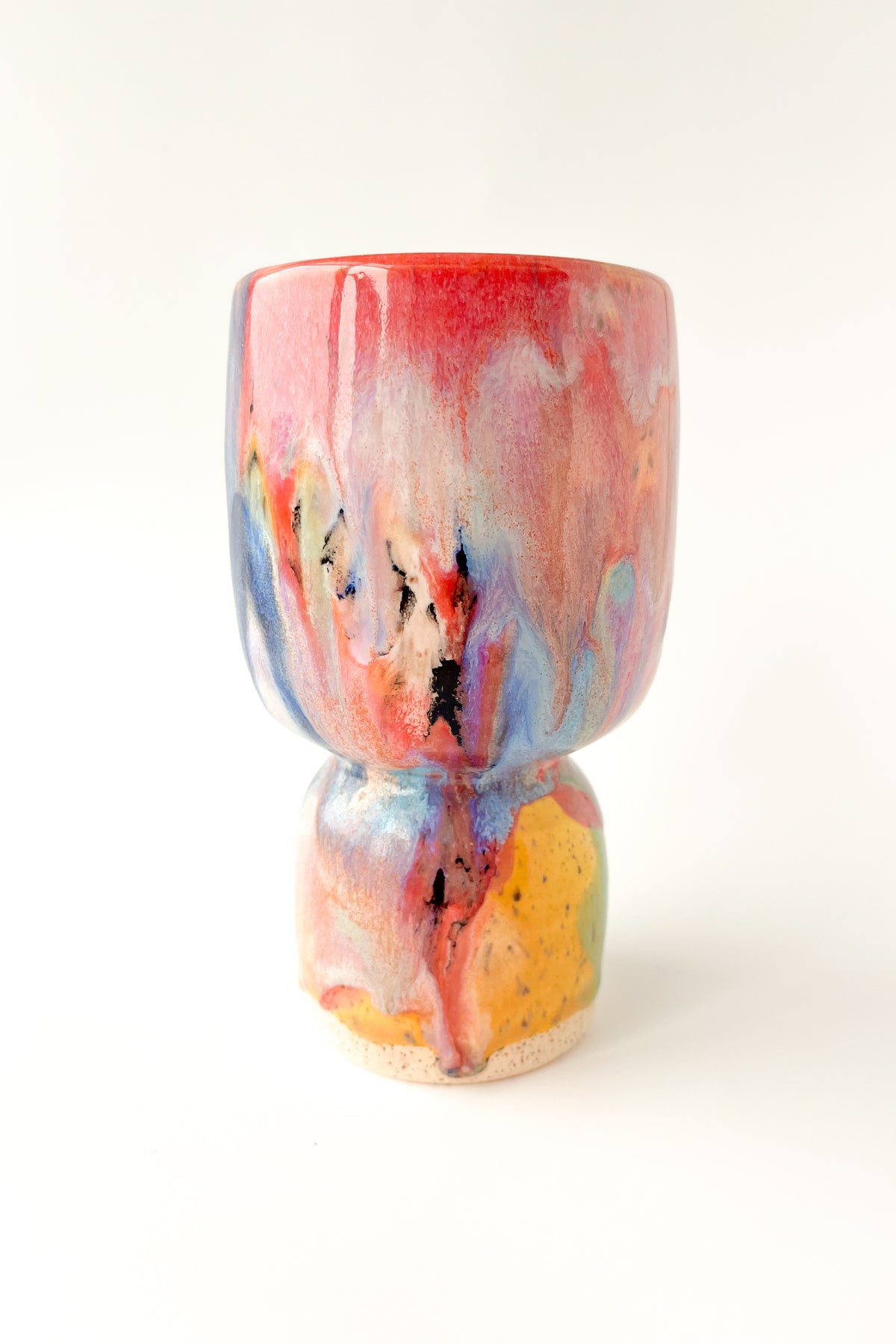 rainbow glaze goblet no.20