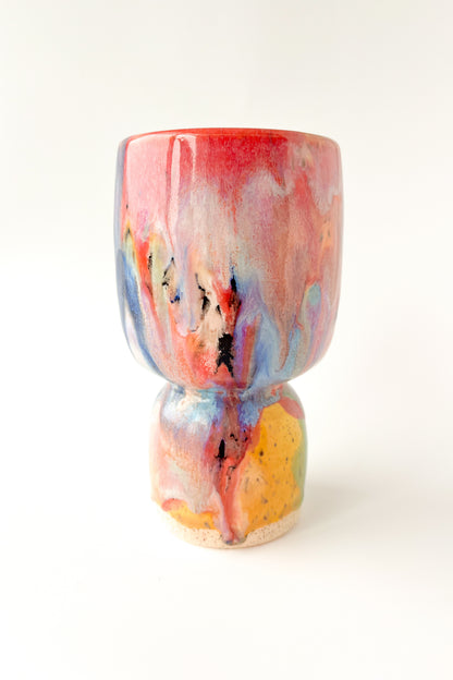 rainbow glaze goblet no.20