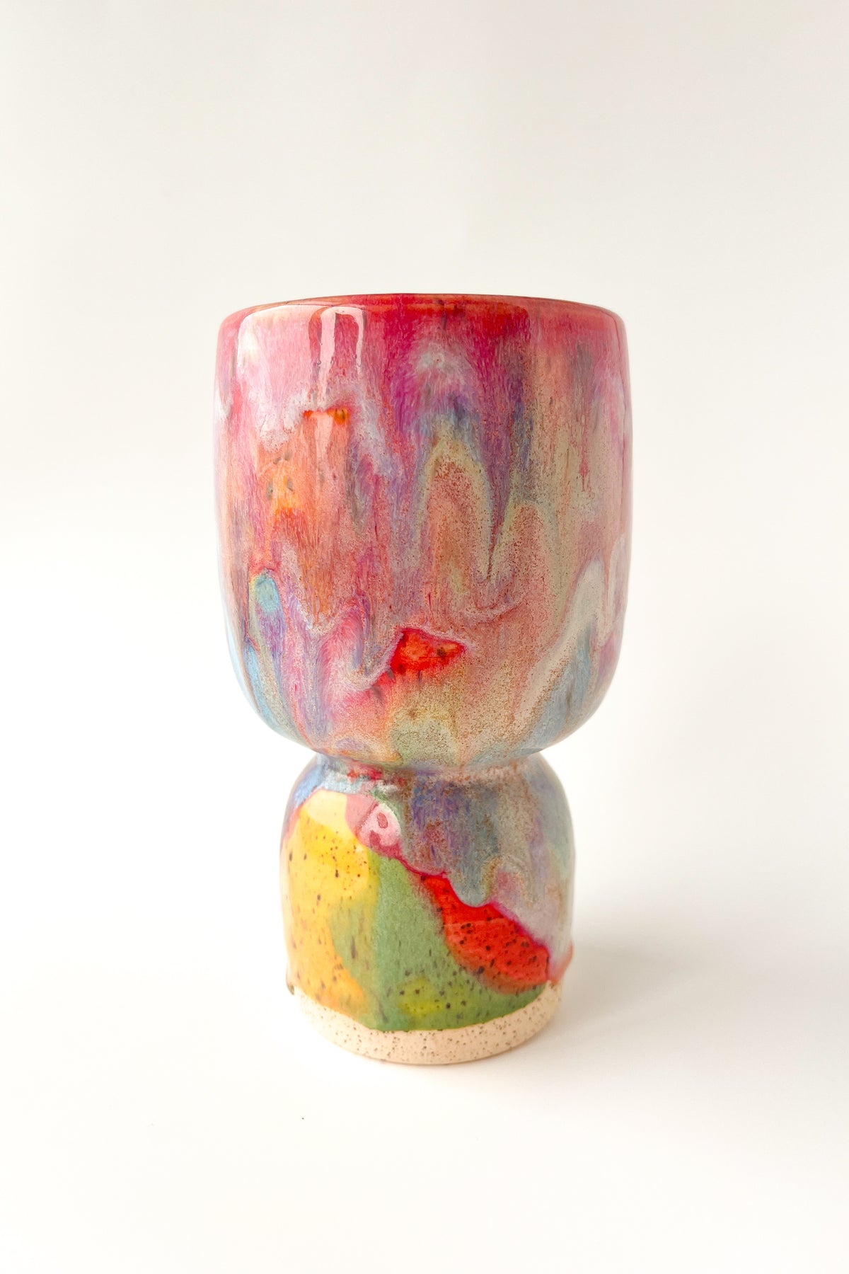 rainbow glaze goblet no.20