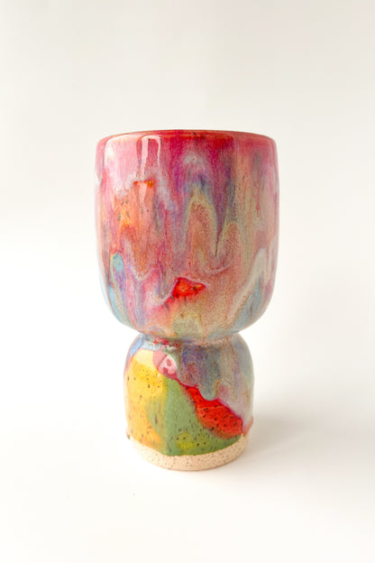 rainbow glaze goblet no.20
