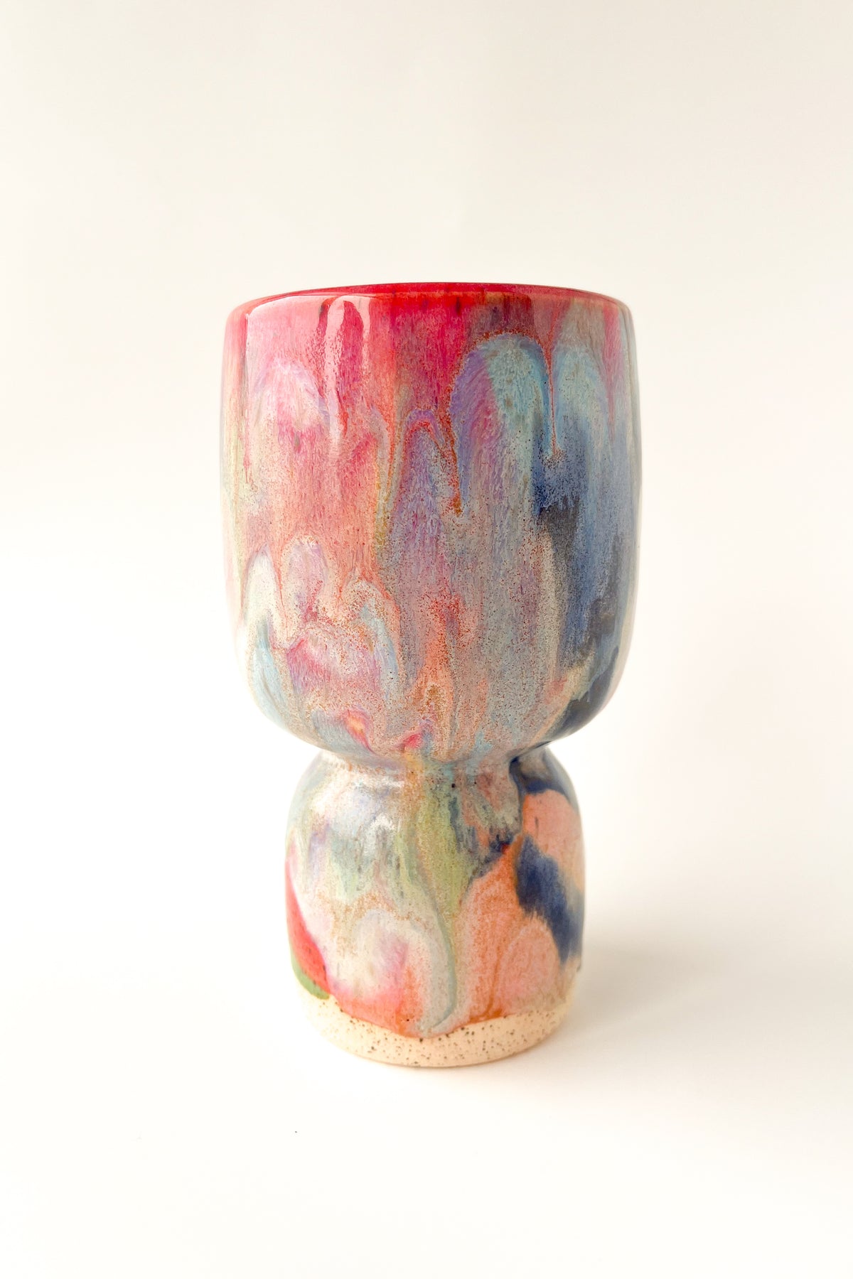 rainbow glaze goblet no.20