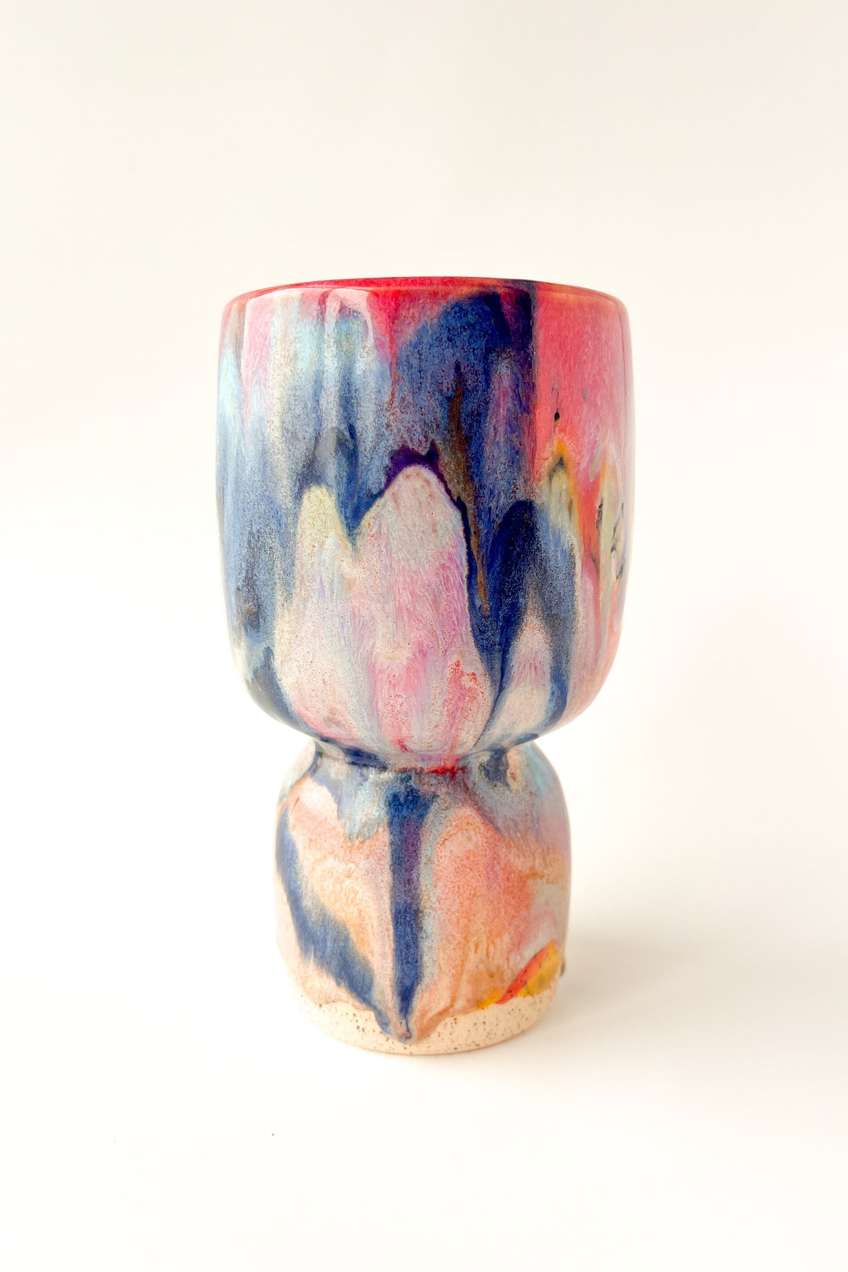 rainbow glaze goblet no.20