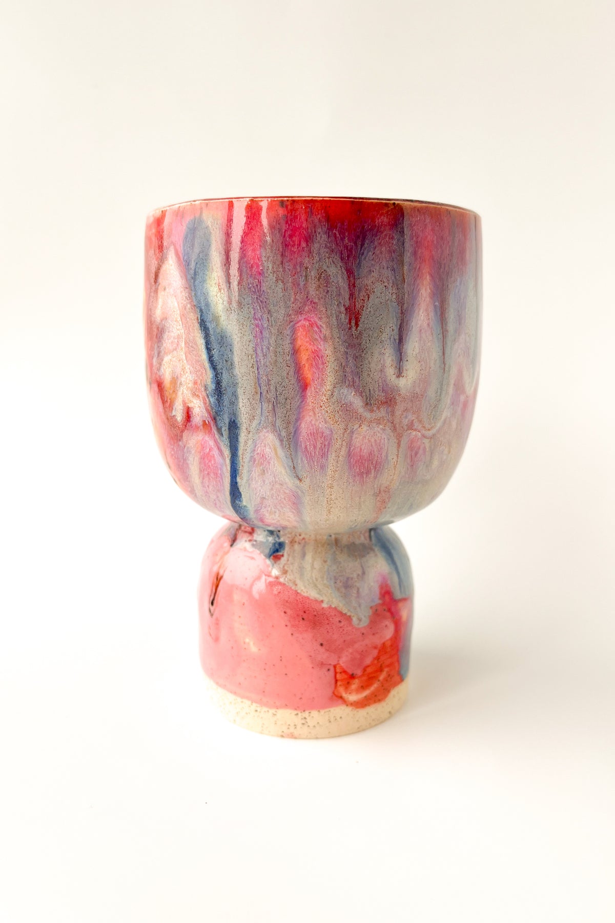 rainbow glaze goblet no.21