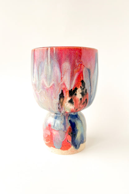 rainbow glaze goblet no.21