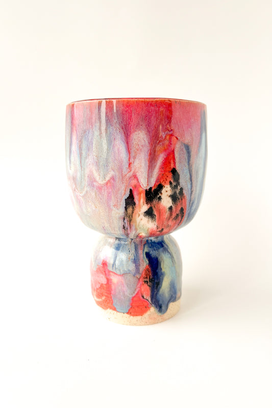rainbow glaze goblet no.21