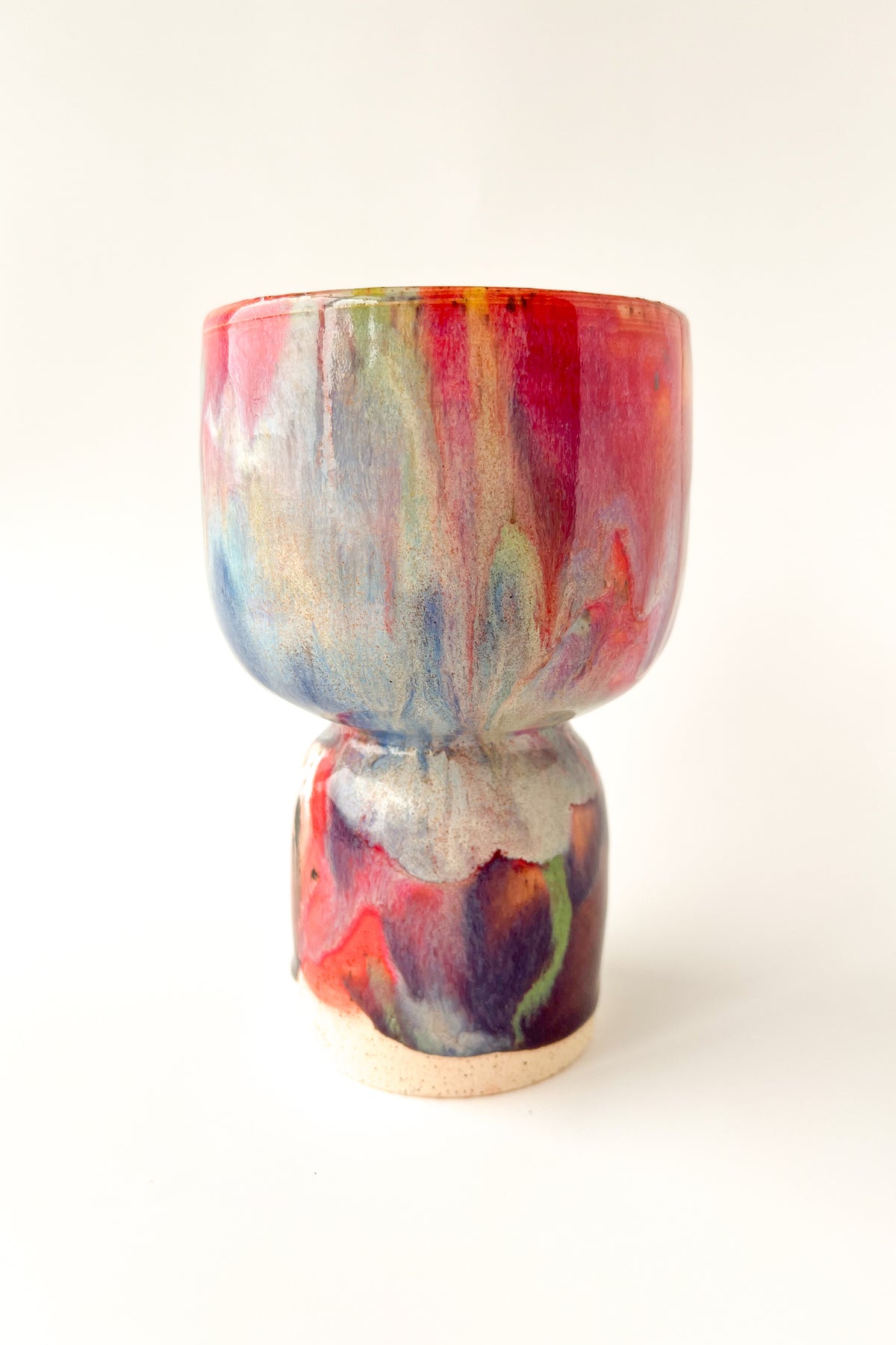 rainbow glaze goblet no.22