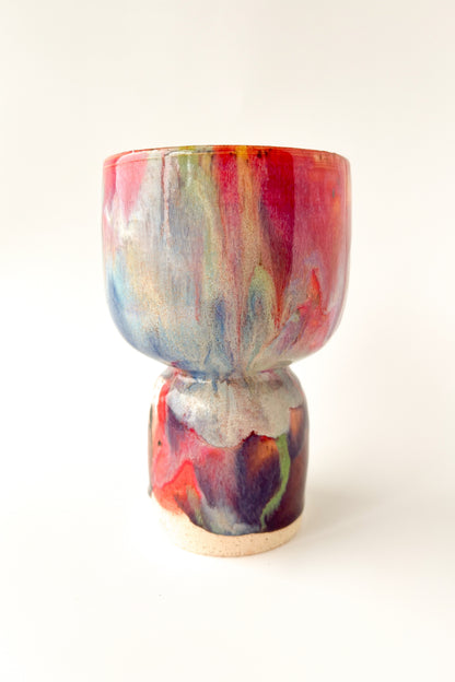 rainbow glaze goblet no.22