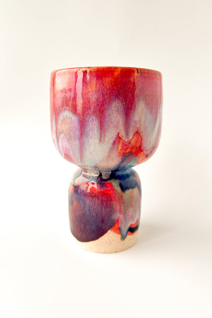 rainbow glaze goblet no.22