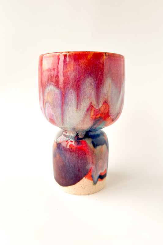 rainbow glaze goblet no.22