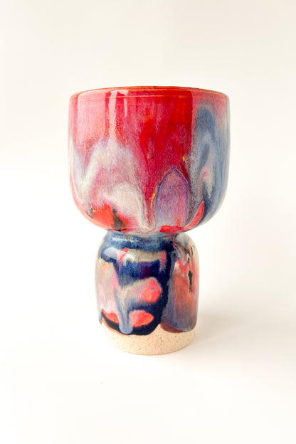 rainbow glaze goblet no.22