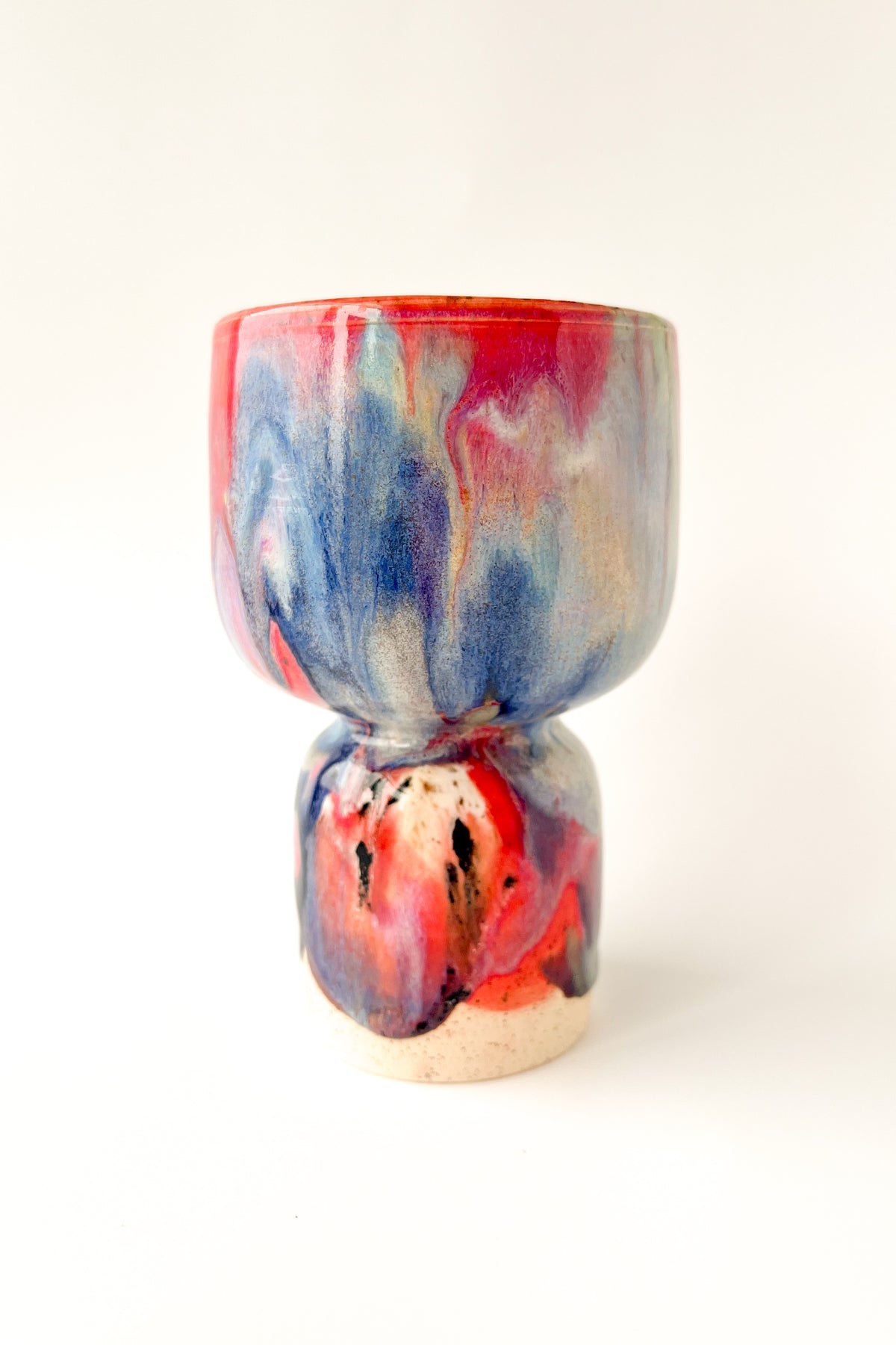 rainbow glaze goblet no.22
