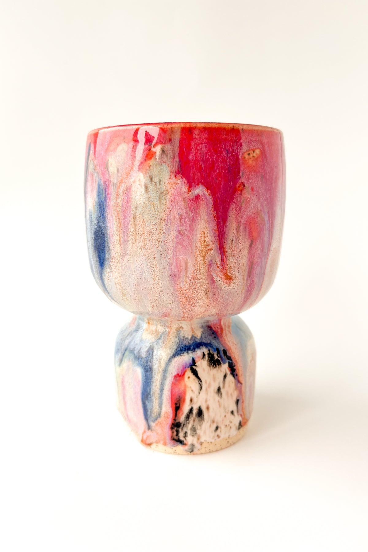 rainbow glaze goblet no.23
