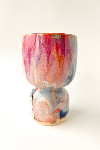 rainbow glaze goblet no.23