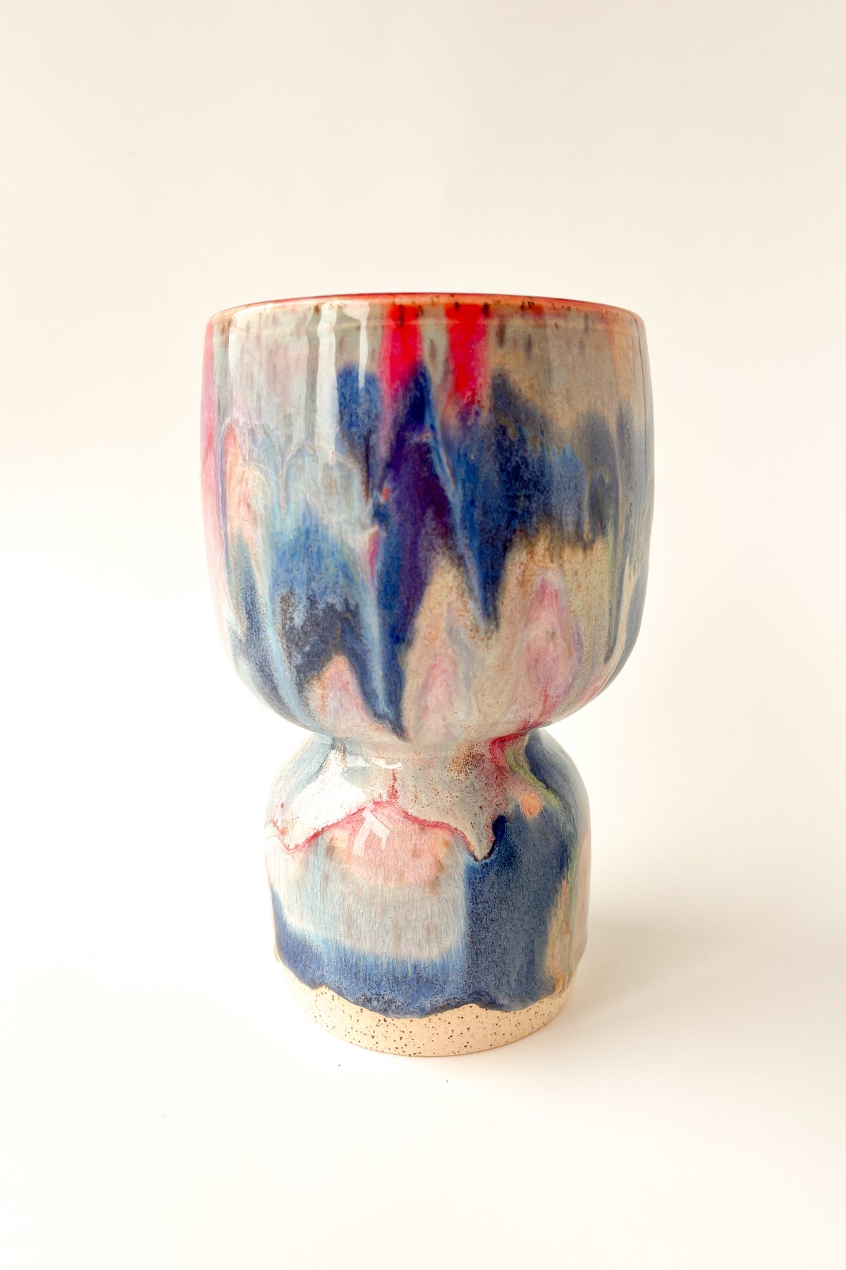 rainbow glaze goblet no.23